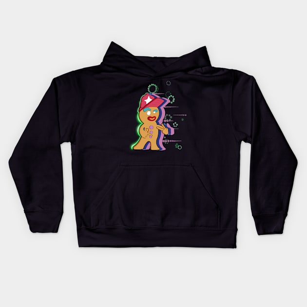 What's Up Gingerbread Kids Hoodie by Art by Nabes